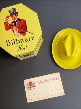 Biltmore Hats Yellow Collectible Vintage  Salesman Sample  Mini Hat